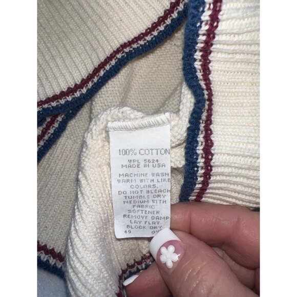 Pinnacle Vintage Mens Embroidered 3D Golf Sweater Size M - Picture 7 of 8